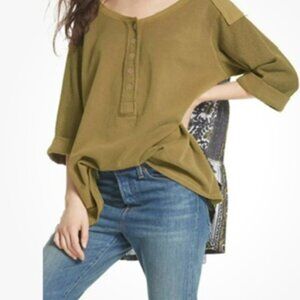 Free People  Small Cool Baby Army Green  Top